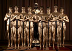 Oscar Night America in Phoenix gold bodypainted statues