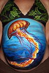 Jellyfish Belly Painting in Mesa