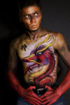 Red Dragon with LUX Airbrush Paints